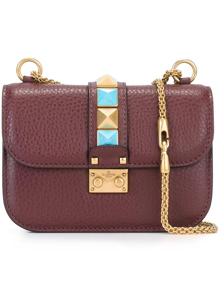 Valentino Small 'glam Lock' Shoulder Bag, Women's, Red