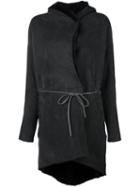 Giorgio Brato Hooded Coat, Women's, Size: 44, Grey, Sheep Skin/shearling