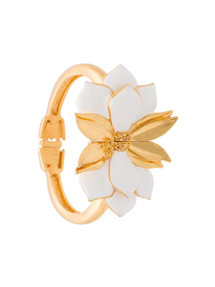 Oscar De La Renta Bold Petal Bracelet - White