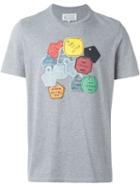 Maison Margiela Dog Tag Print T-shirt, Men's, Size: 54, Grey, Cotton