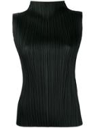 Pleats Please Issey Miyake Pleated Tank Top - Black