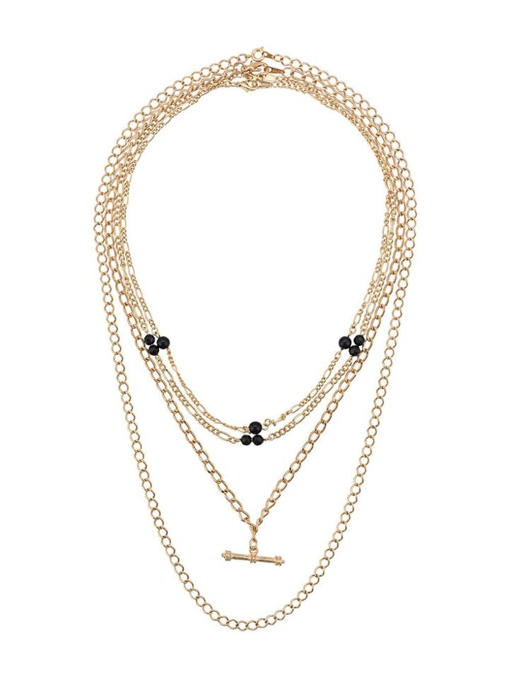 Susan Caplan Vintage 1990's Four Piece Necklace Set - Gold