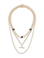 Susan Caplan Vintage 1990's Four Piece Necklace Set - Gold