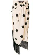 Jacquemus Polka Dotted Skirt - Nude & Neutrals