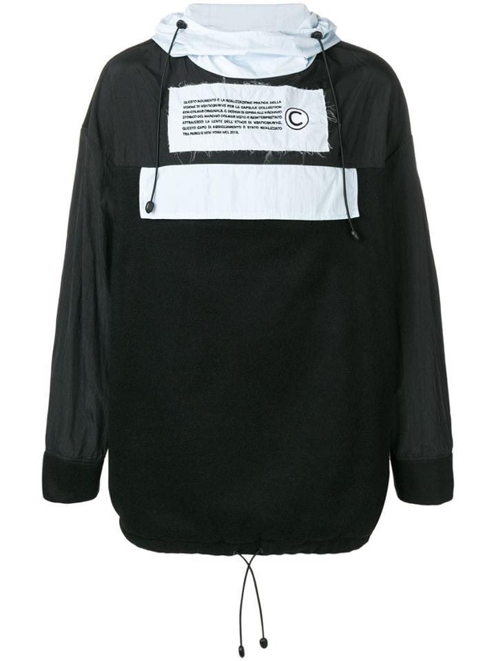 Colmar A.g.e. By Shayne Oliver Embroidered Text Patch Hoodie - Black