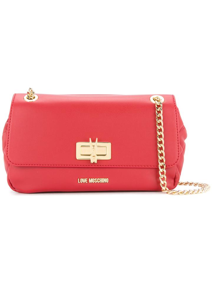 Love Moschino Quilted Chain Strap Shoulder Bag - Red
