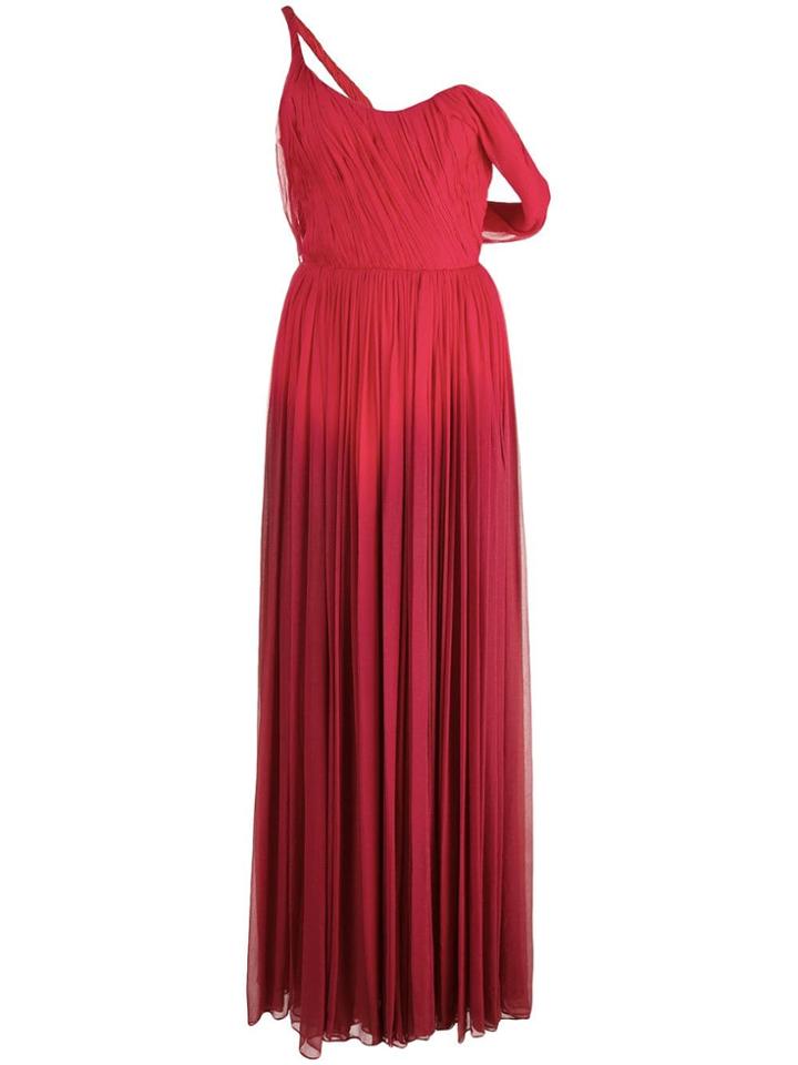 Oscar De La Renta Off-the-shoulder Gown - Red
