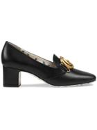 Gucci Double G Decorated Mid-heel Pumps - Black