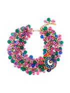 Versace Pre-owned Bead Embellished Choker Necklace - Multicolour