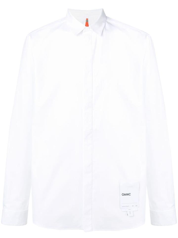 Oamc Label Patch Shirt - White