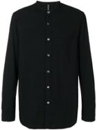 Attachment Mandarin Collar Shirt - Black