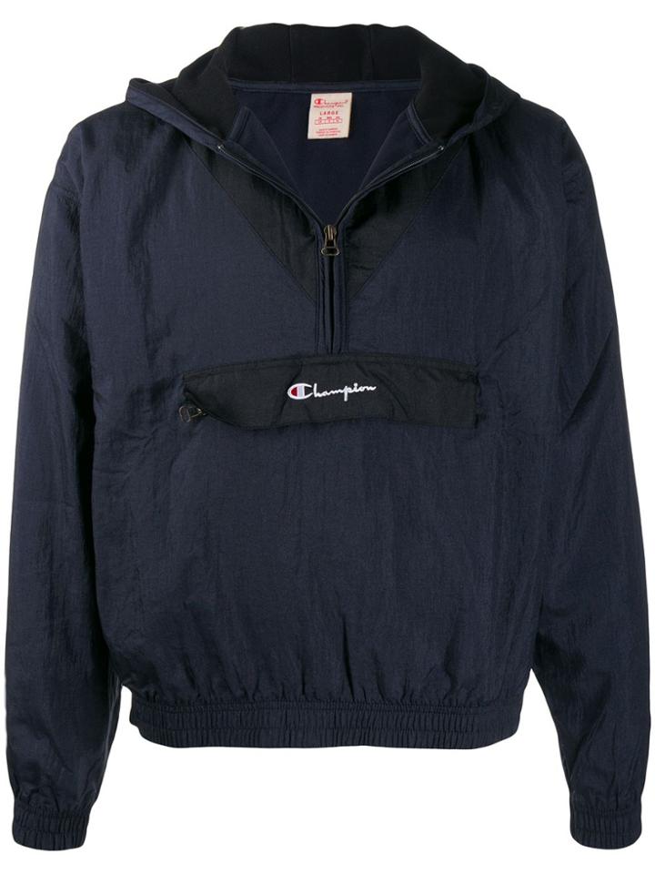 Champion Concealed Pocket Denim Jacket - Blue