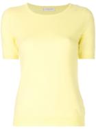 Le Tricot Perugia Round Neck Cardigan - Yellow