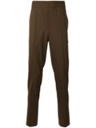 Neil Barrett - Slim Fit Trousers - Men - Cotton/spandex/elastane/virgin Wool - 46, Brown, Cotton/spandex/elastane/virgin Wool