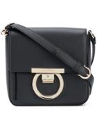 Salvatore Ferragamo Gancini Flap Bag - Black