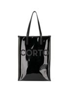 Corto Moltedo Logo Shopper Tote - Black