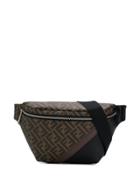 Fendi Monogram Print Belt Bag - Brown