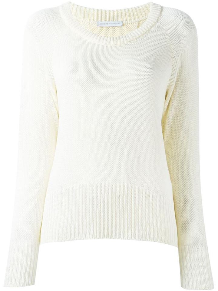 Société Anonyme 'bastille' Sweater, Women's, Size: 1, Nude/neutrals, Cotton