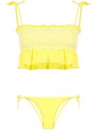 Lisa Marie Fernandez Selena Smocked Bikini - Yellow