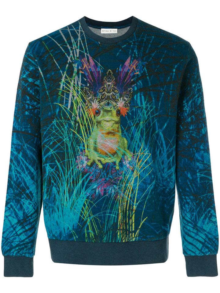 Etro Frog Print Sweatshirt - Blue