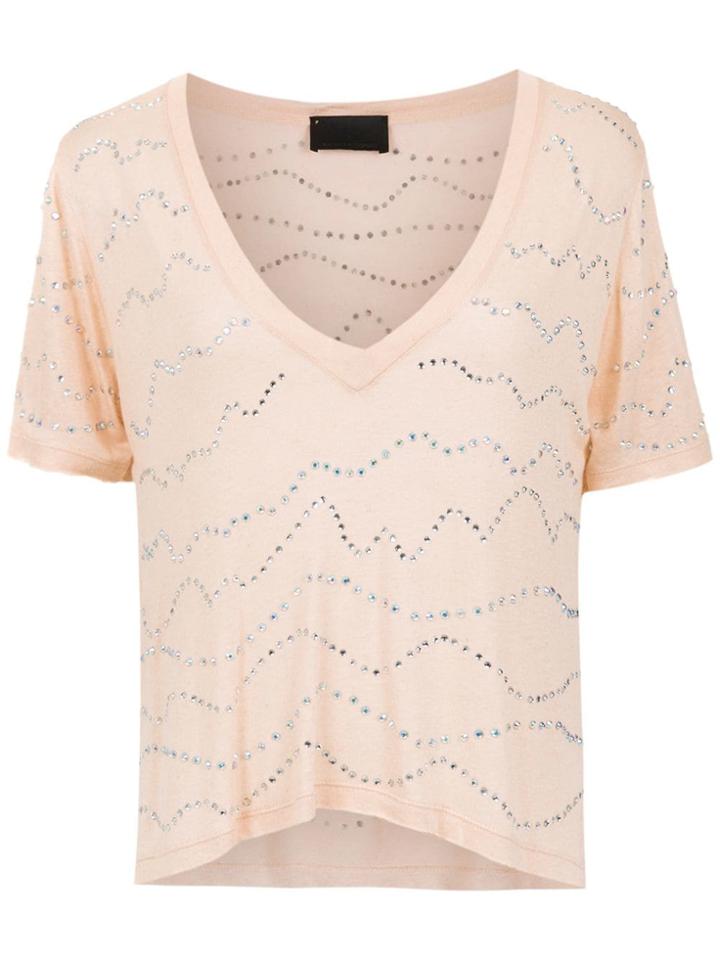 Andrea Bogosian Embellished Blouse - Nude & Neutrals