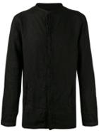 Andrea Ya'aqov - Collarless Shirt - Men - Cotton - M, Black, Cotton