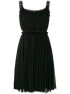 Alexander Mcqueen Buckled Strap Dress - Black