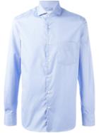 Aspesi Classic Button Down Shirt, Men's, Size: 39, Blue, Cotton