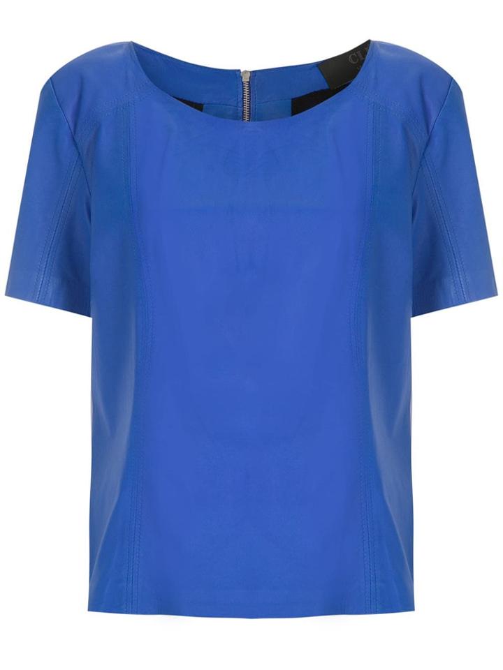 Clé Eliot Leather Top - Blue