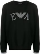 Emporio Armani Printed Logo Sweater - Black