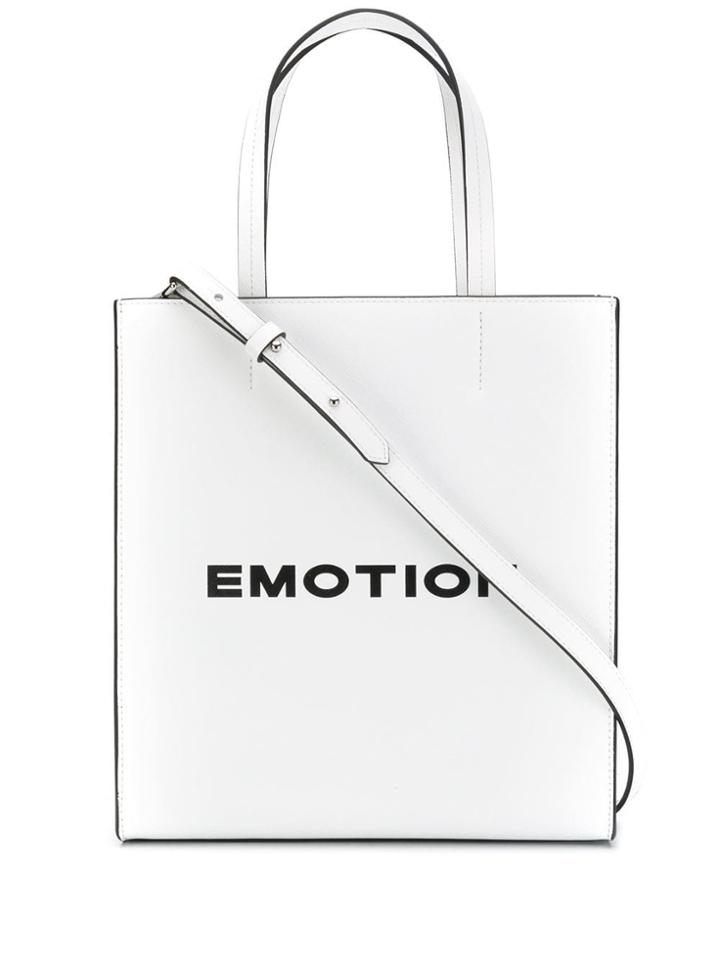 Ash Scarlet Tote - White