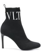 Valentino Valentino Garavani Vltn Sock Boots - Black