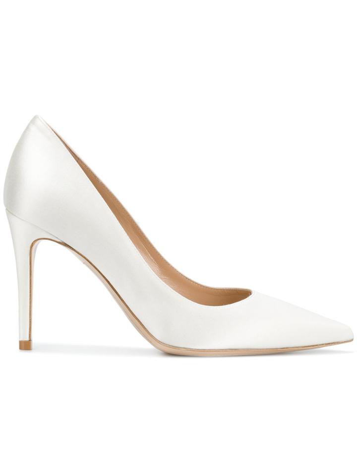 Deimille Pointed Pumps - White