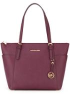 Michael Michael Kors Large 'jet Set' Top Zip Tote, Women's, Pink/purple