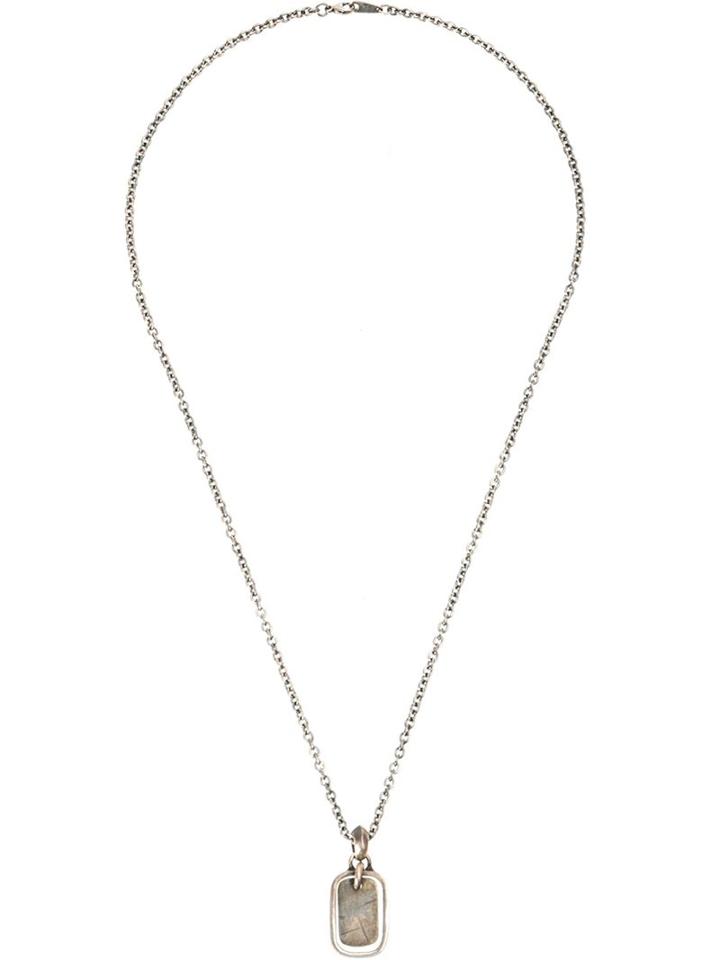Tobias Wistisen Key Pendant Necklace, Adult Unisex, Metallic