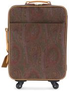 Etro Paisley Print Suitcase - Brown