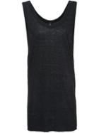 Osklen - Rear Seam Tank - Men - Linen/flax - M, Black, Linen/flax