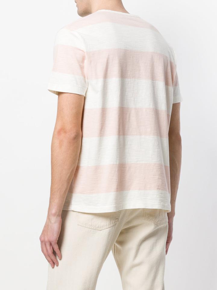 Ymc Striped T-shirt - Pink & Purple