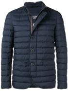 Herno Quilted High Neck Jacket - Blue