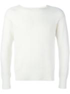 Barena Bateau-neck Sweater, Men's, Size: Medium, White, Cashmere/virgin Wool