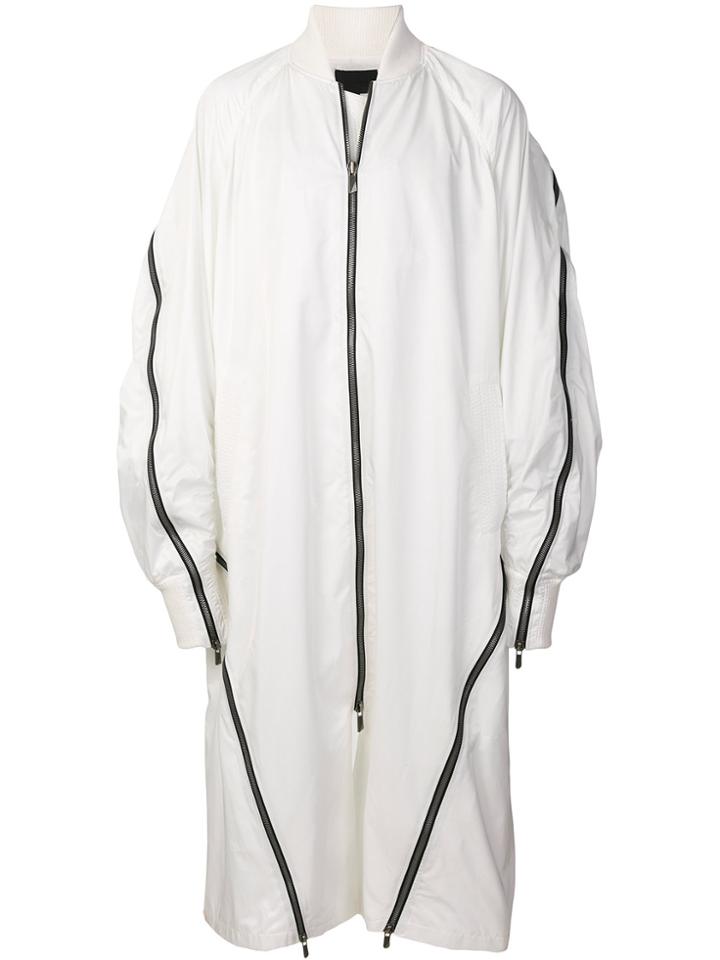 D.gnak Oversized Long Coat - White