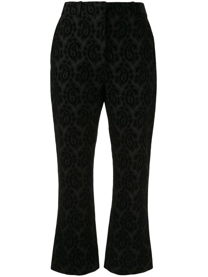 Altuzarra Paisley Print Tailored Trousers - Black