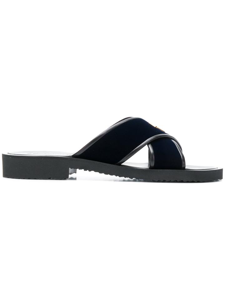 Giuseppe Zanotti Design Cross Over Strap Sandals - Black
