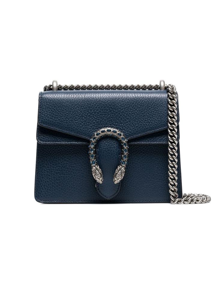 Gucci Blue Dionysus Small Leather Bag