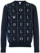 Loewe Letters Jumper - Blue