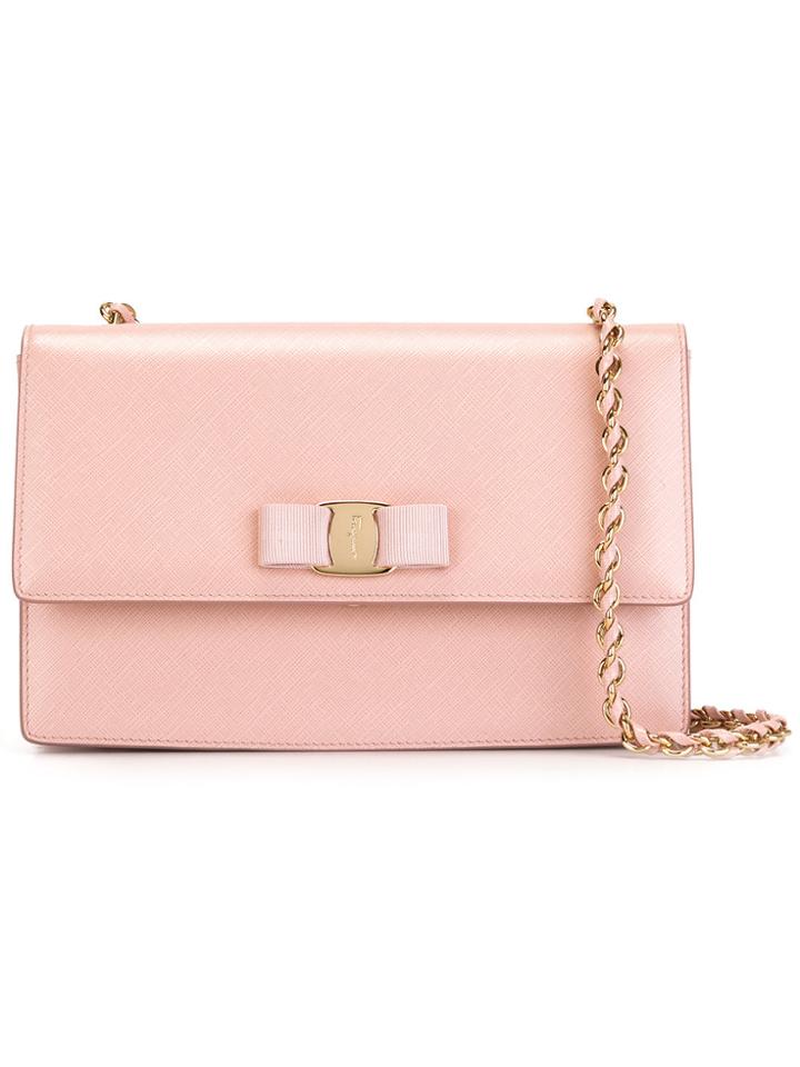 Salvatore Ferragamo 'ginny' Crossbody Bag - Pink & Purple