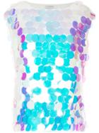 Ingie Paris Sequinned Top - White