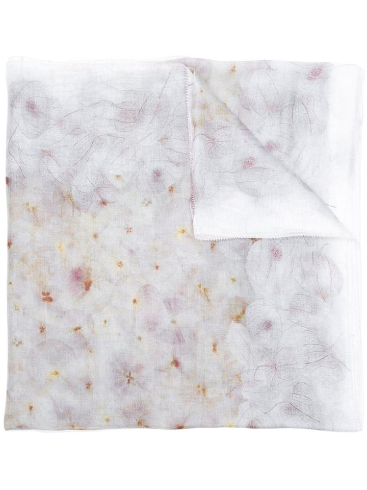 Faliero Sarti Floral Scarf - Grey