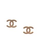 Chanel Pre-owned Cc Logos Earrings - Brown