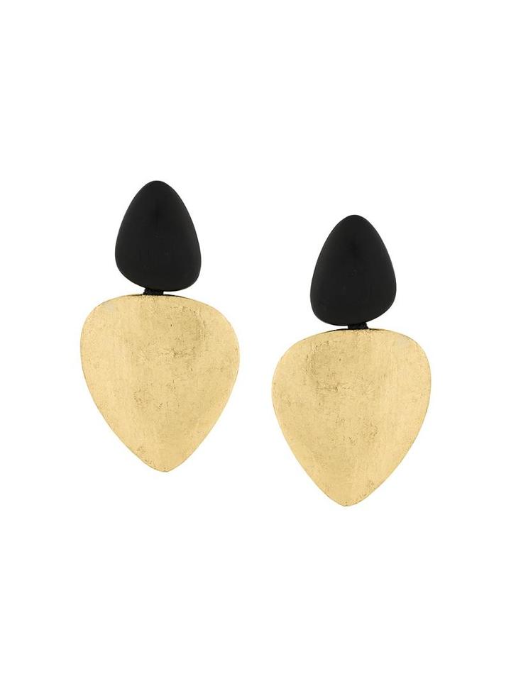 Monies Oversized Earrings, Women's, Metallic